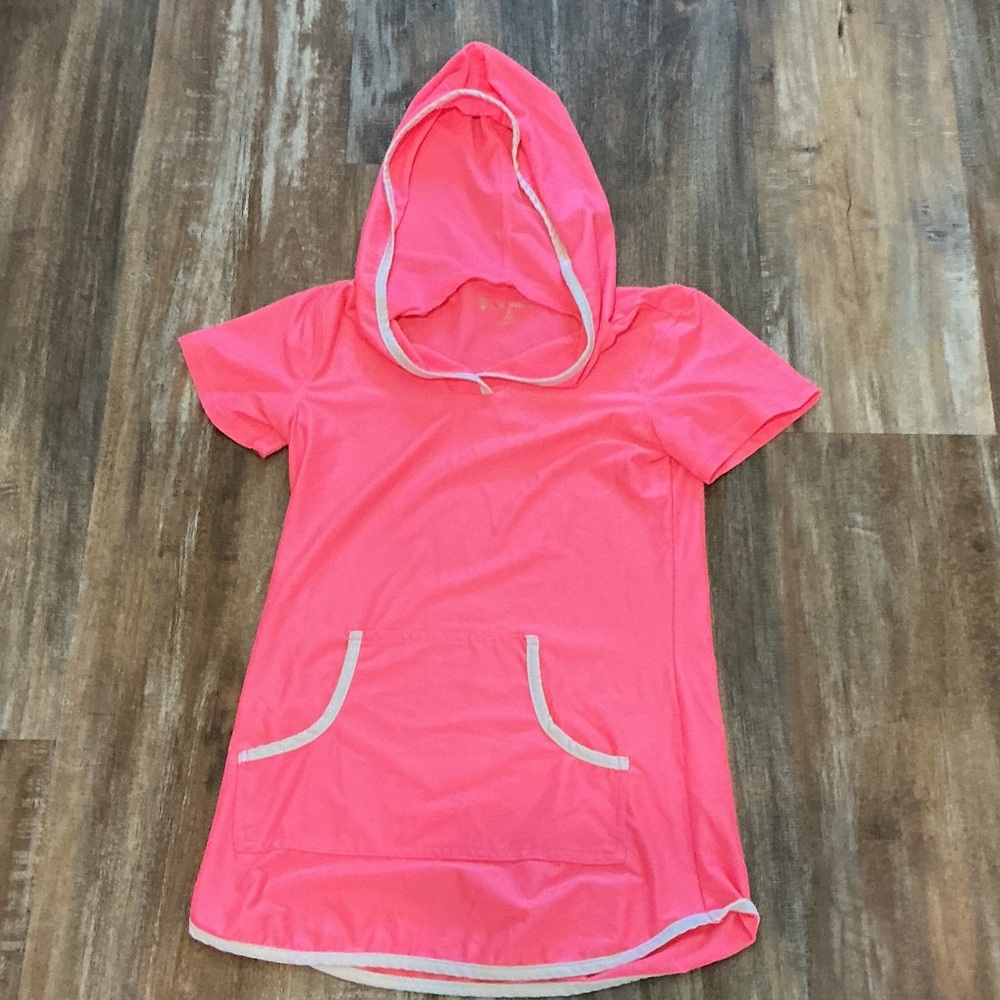 Free Country Pink Hooded Kids Swim Coverup